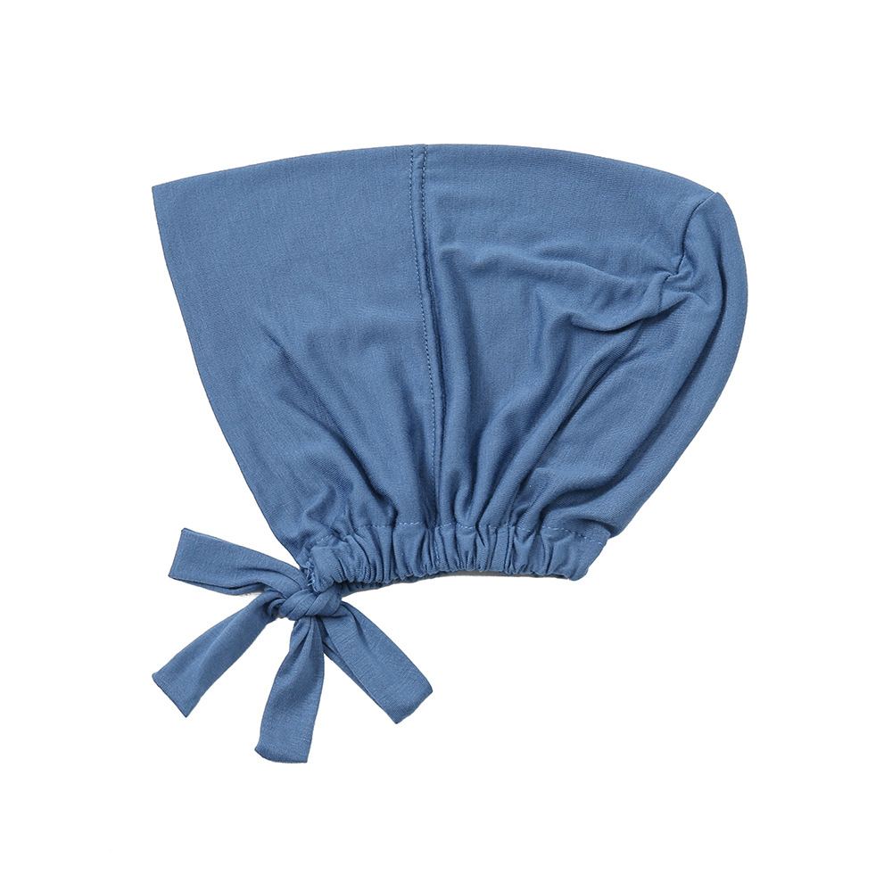 Blue adjustable modal under-cap with ties